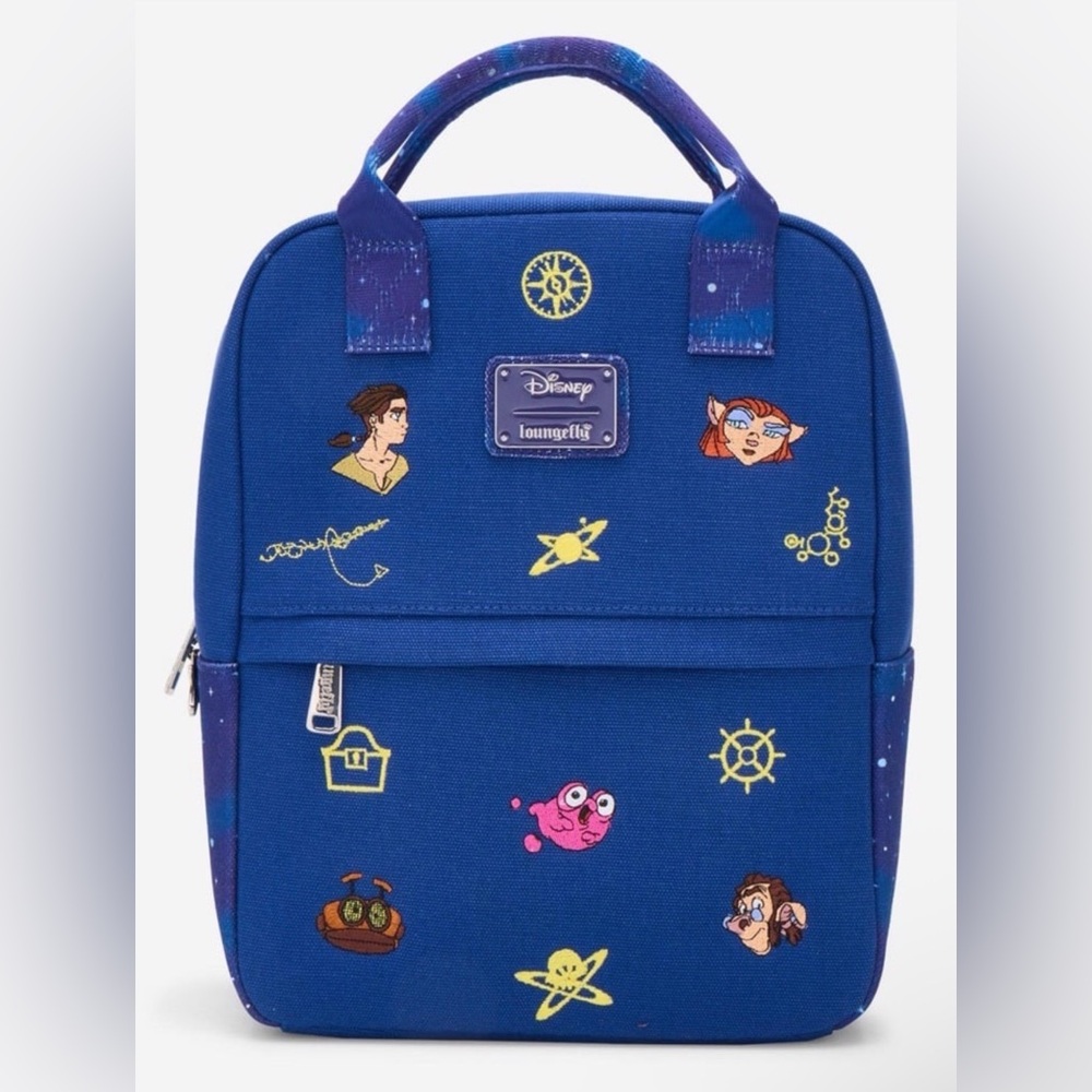 NEW Loungefly Disney Treasure Planet Embroidered Canvas Mini Backpack